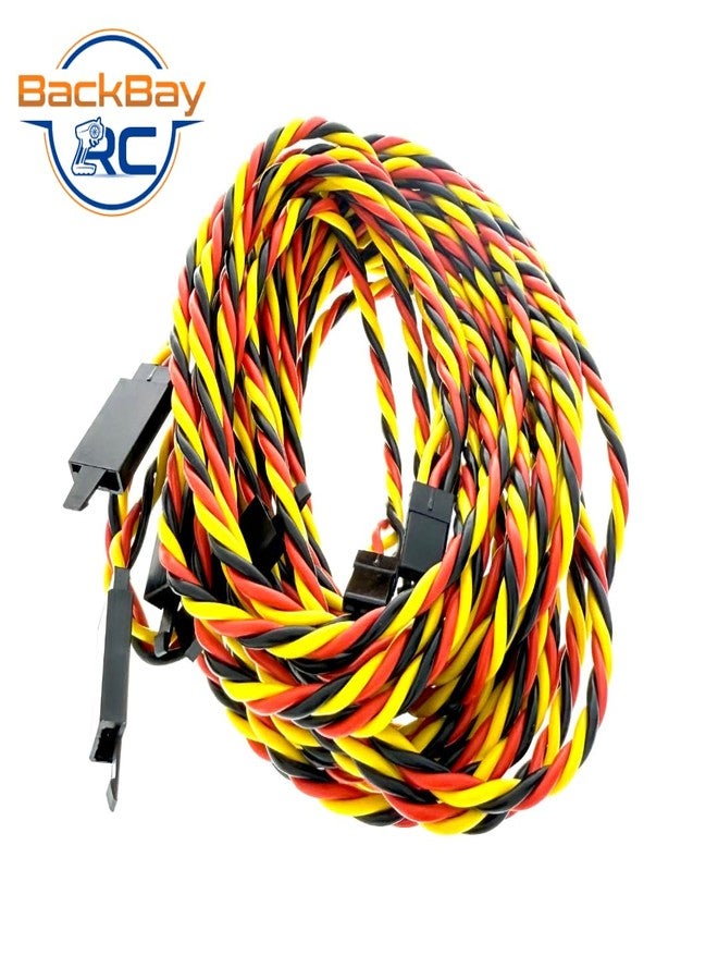 BackBay R/C BackBayRC - 48in 20awg Male/Female w/Clip Universal Servo Extension - 5 Pack - Image 2